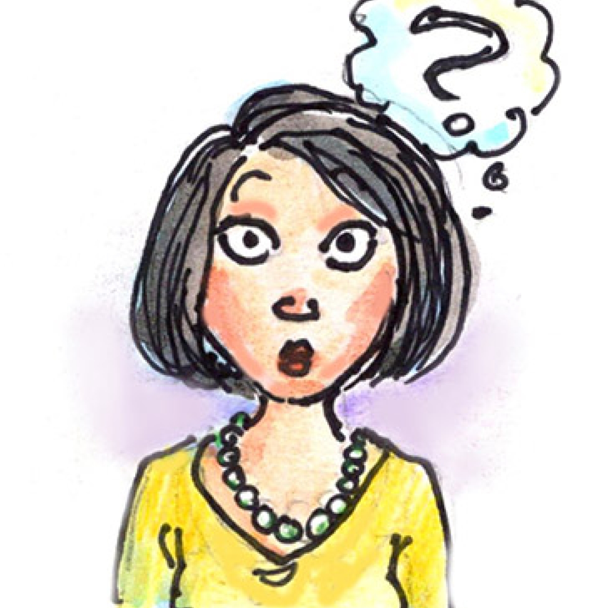 Women with Question Mark