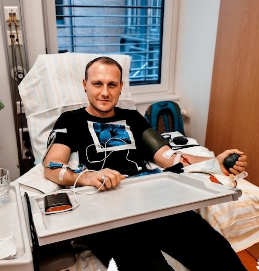 Michael Donating Stem Cells